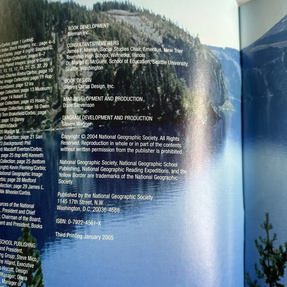 National Geographic Reading Expeditions The Land Around Us Rivers and Lakes